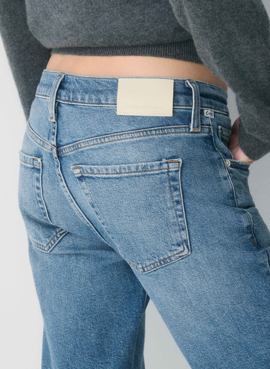citizens of humanity anissa lågmidja raka jeans alma