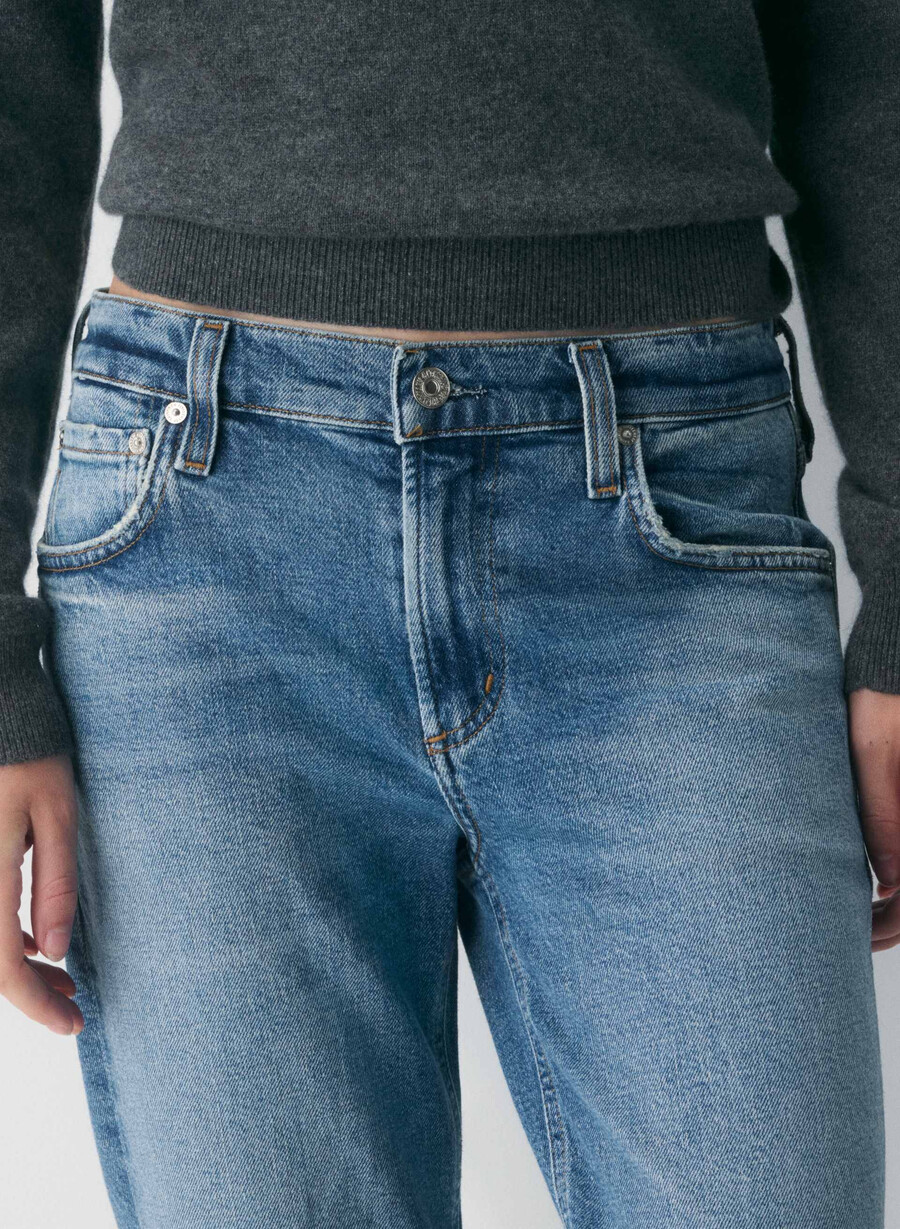 citizens of humanity anissa lågmidja raka jeans alma
