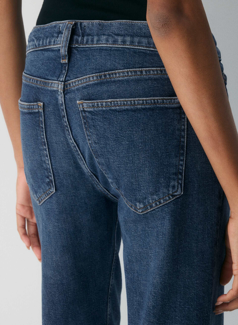 agolde lågmidjade smala jeans slick
