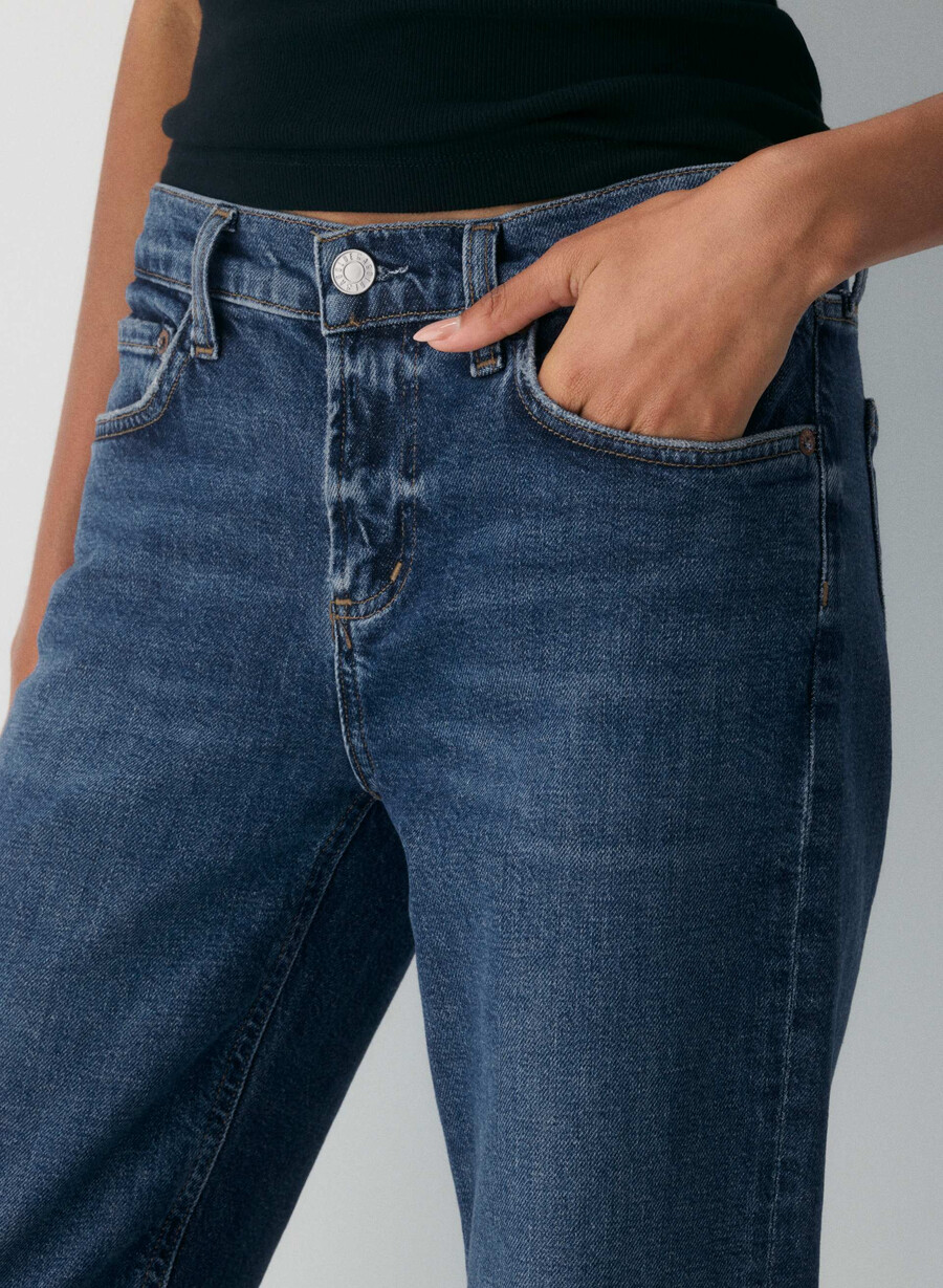 agolde lågmidjade smala jeans slick