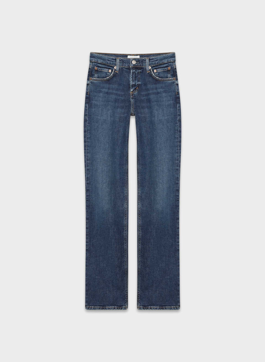 agolde lågmidjade smala jeans slick