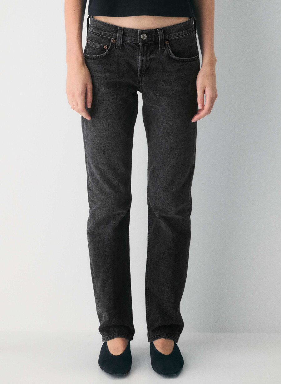 agolde lågmidjade smala jeans arcane