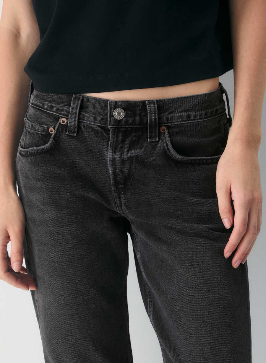 agolde lågmidjade smala jeans arcane