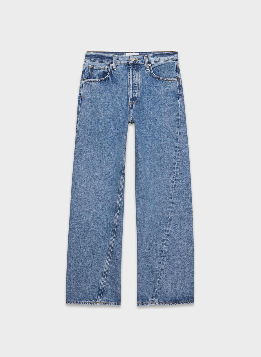 agolde twist låghängande baggy jeans myth