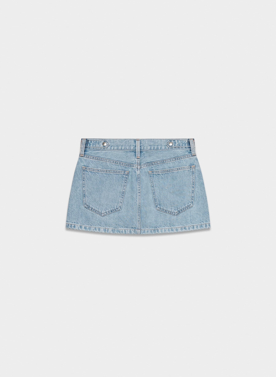 denim forum 90-talets vintage mikrojeanskjol 7 år bleu taboo
