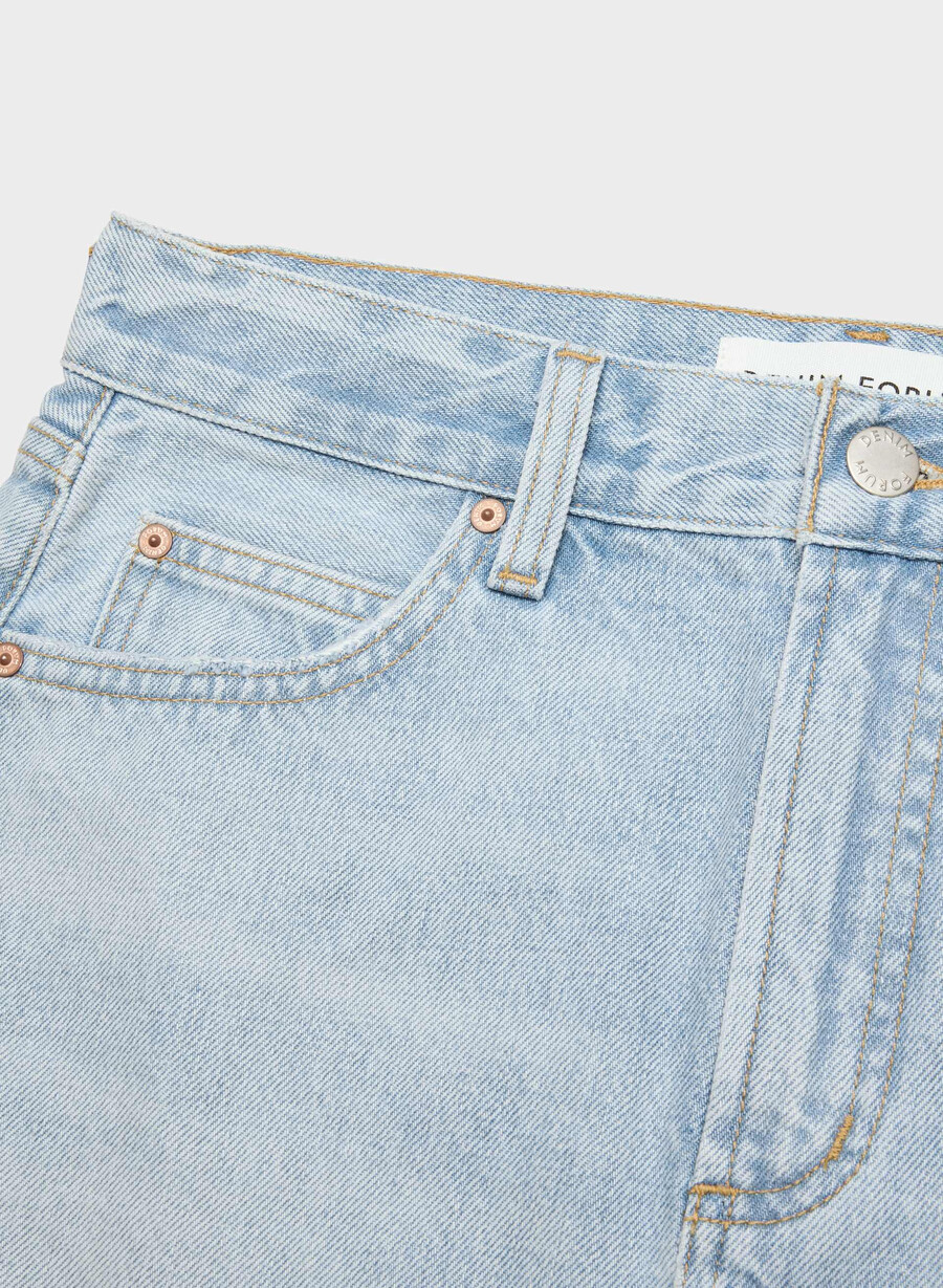 denim forum 90-talets vintage mikrojeanskjol here comes the sn bl