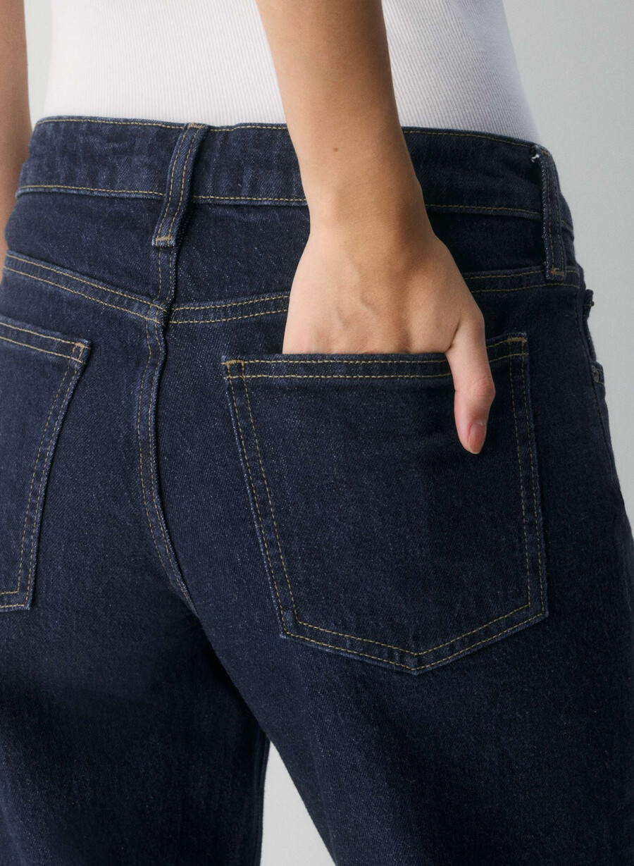 denim forum pam super lo-rise wide jeans no-stress mÖrkblÅ