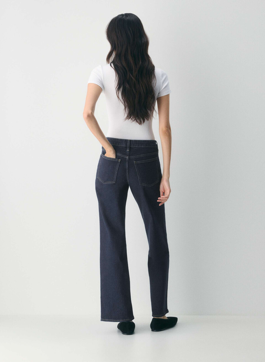 denim forum pam super lo-rise wide jeans no-stress mÖrkblÅ
