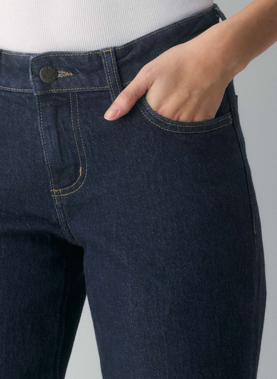 denim forum pam super lo-rise wide jeans no-stress mÖrkblÅ