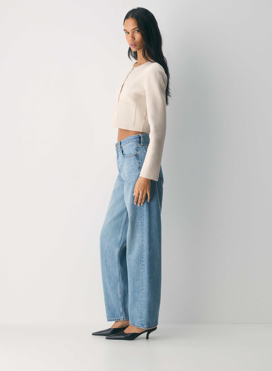 anmärkningsvärd kofta - wonder yarn matte pÄrlor