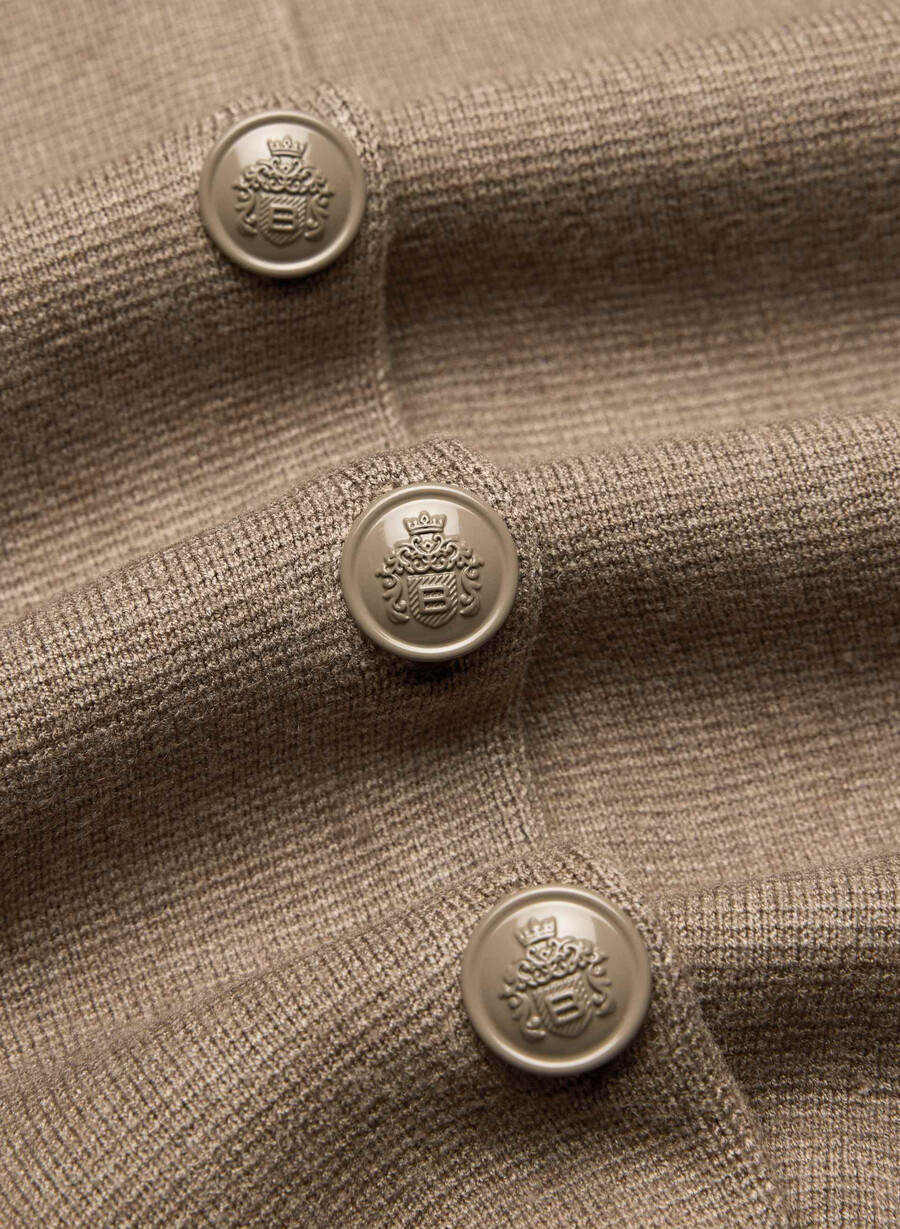 anmärkningsvärd kofta - wonder yarn heather folio brun