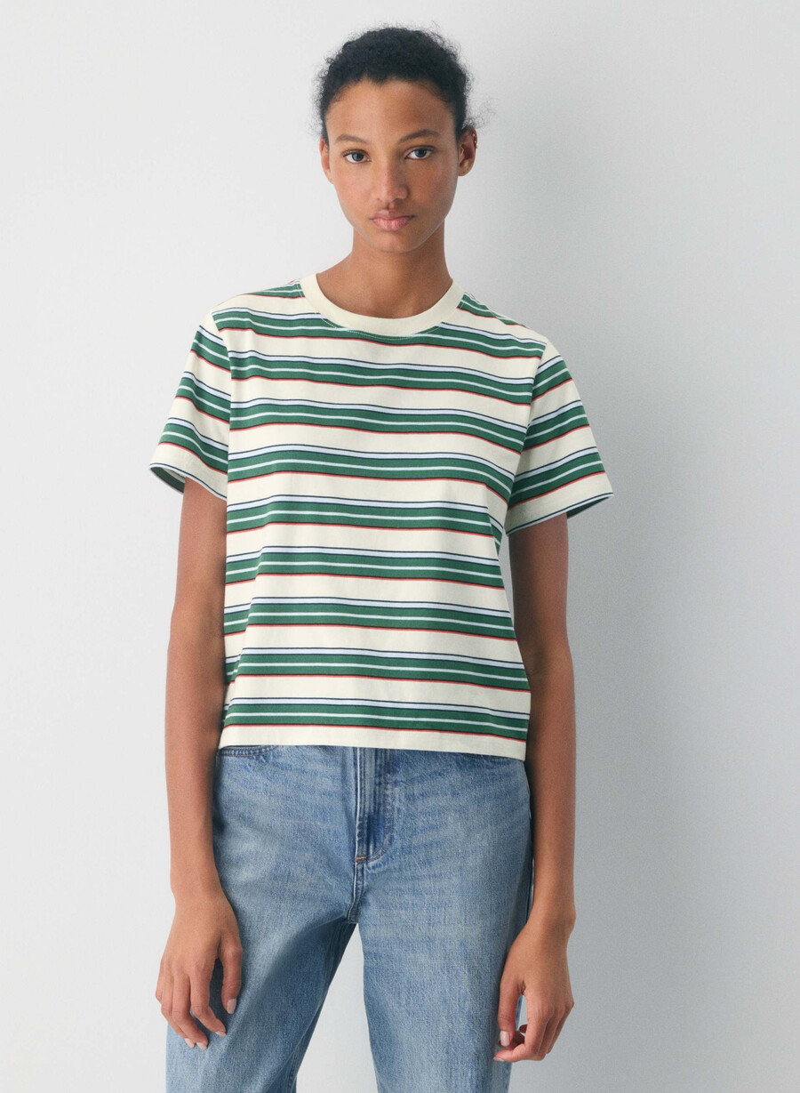 cottonwhisk emma t-shirt lt bjÖrknorigrÖn