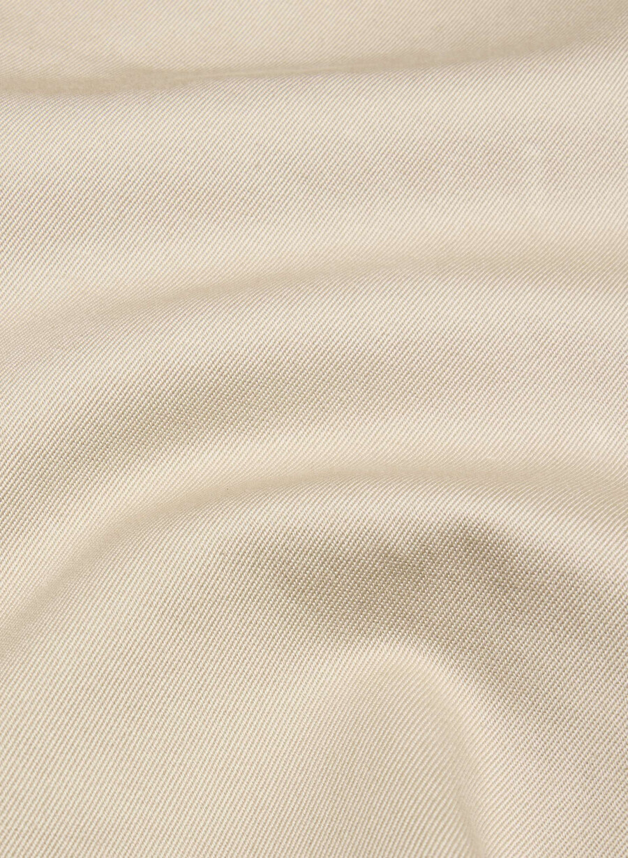 regent kort trenchcoat - rich twill marcona beige