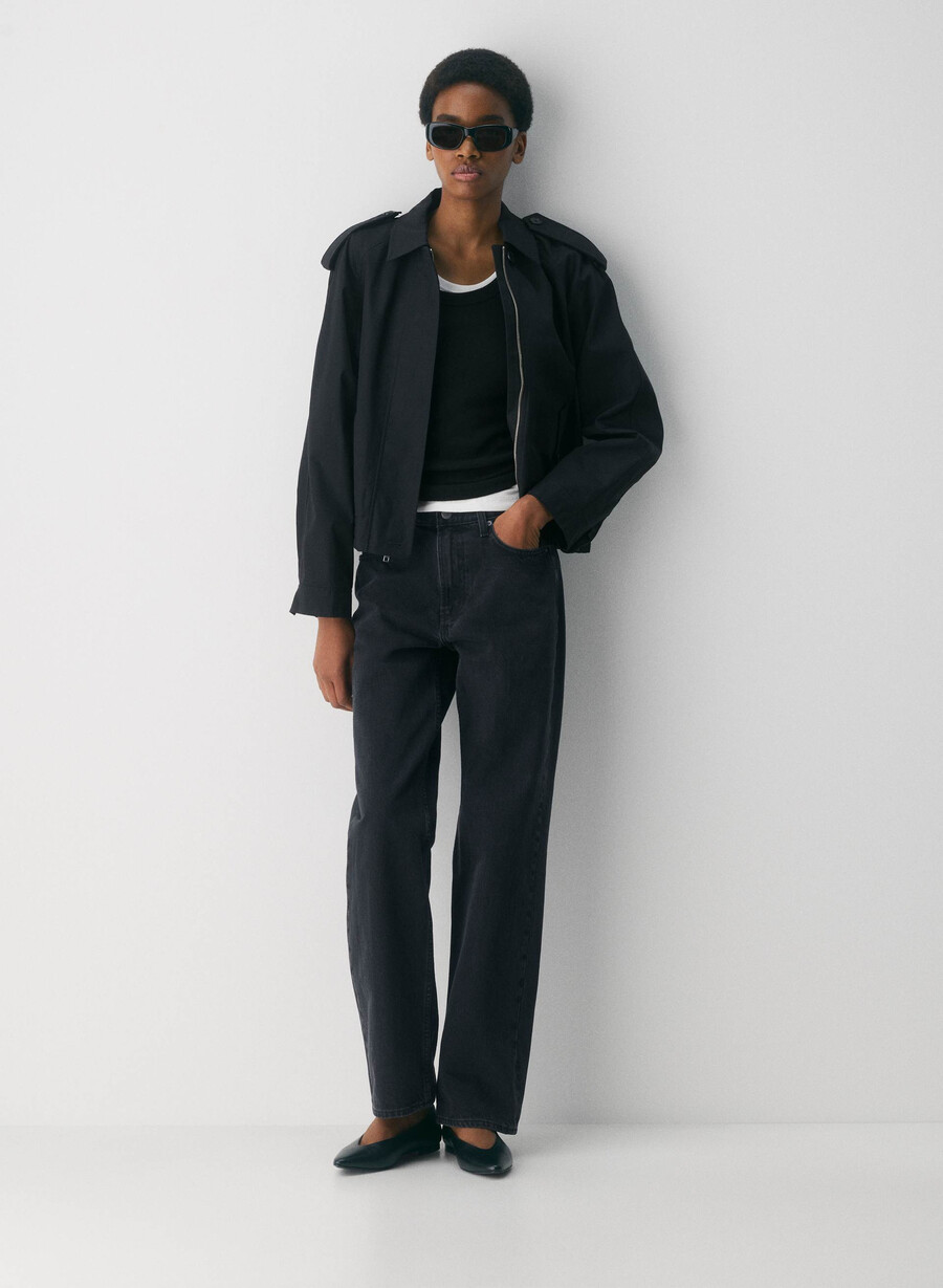 arno-jackan - city twill svart