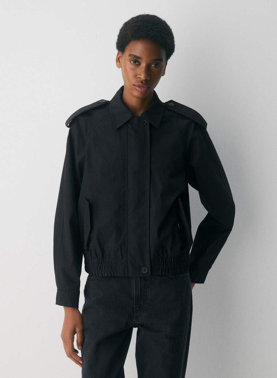 arno-jackan - city twill svart