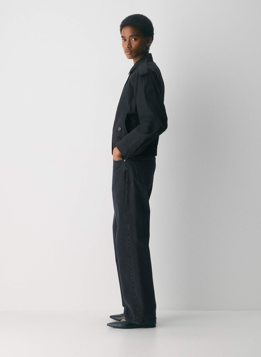 arno-jackan - city twill svart