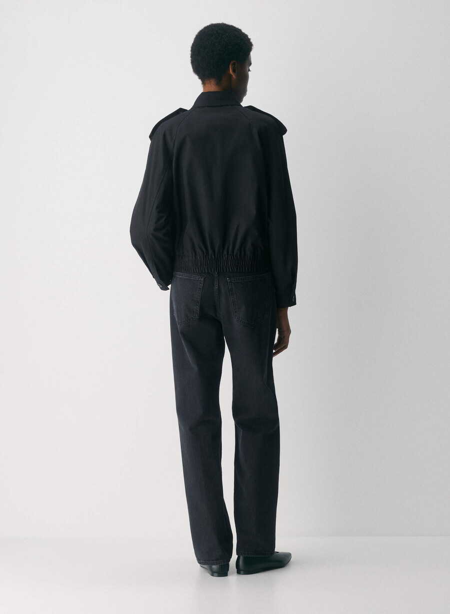 arno-jackan - city twill svart