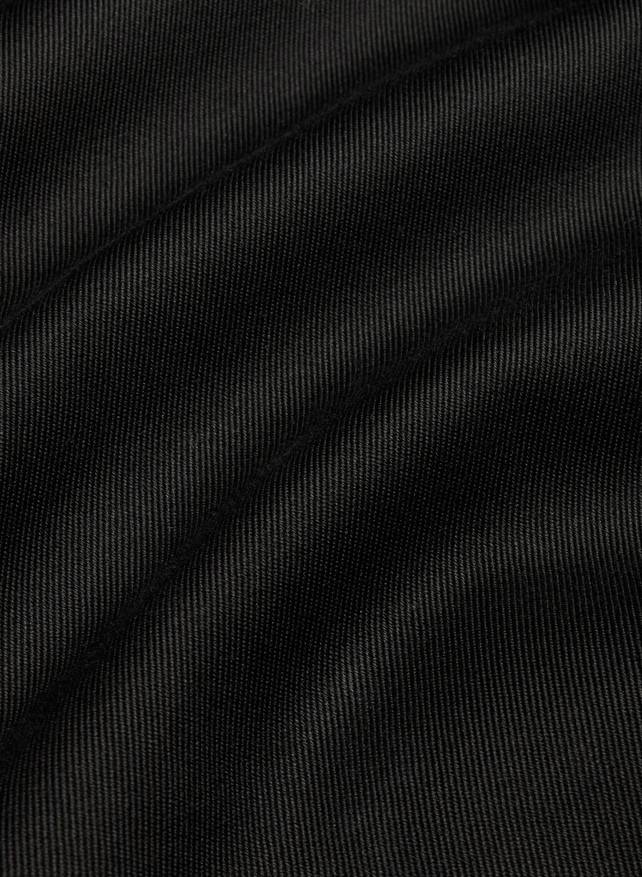 davis trench coat - rich twill svart