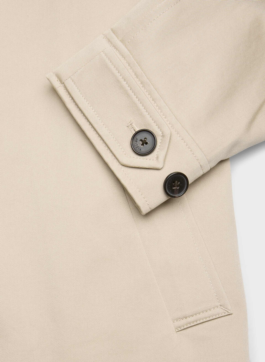 davis trench coat - rich twill marcona beige