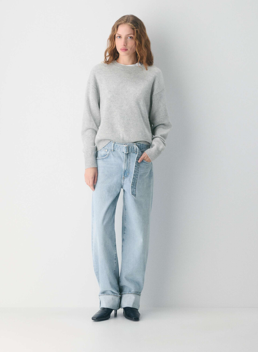 agolde cuffed tapered jean dew point