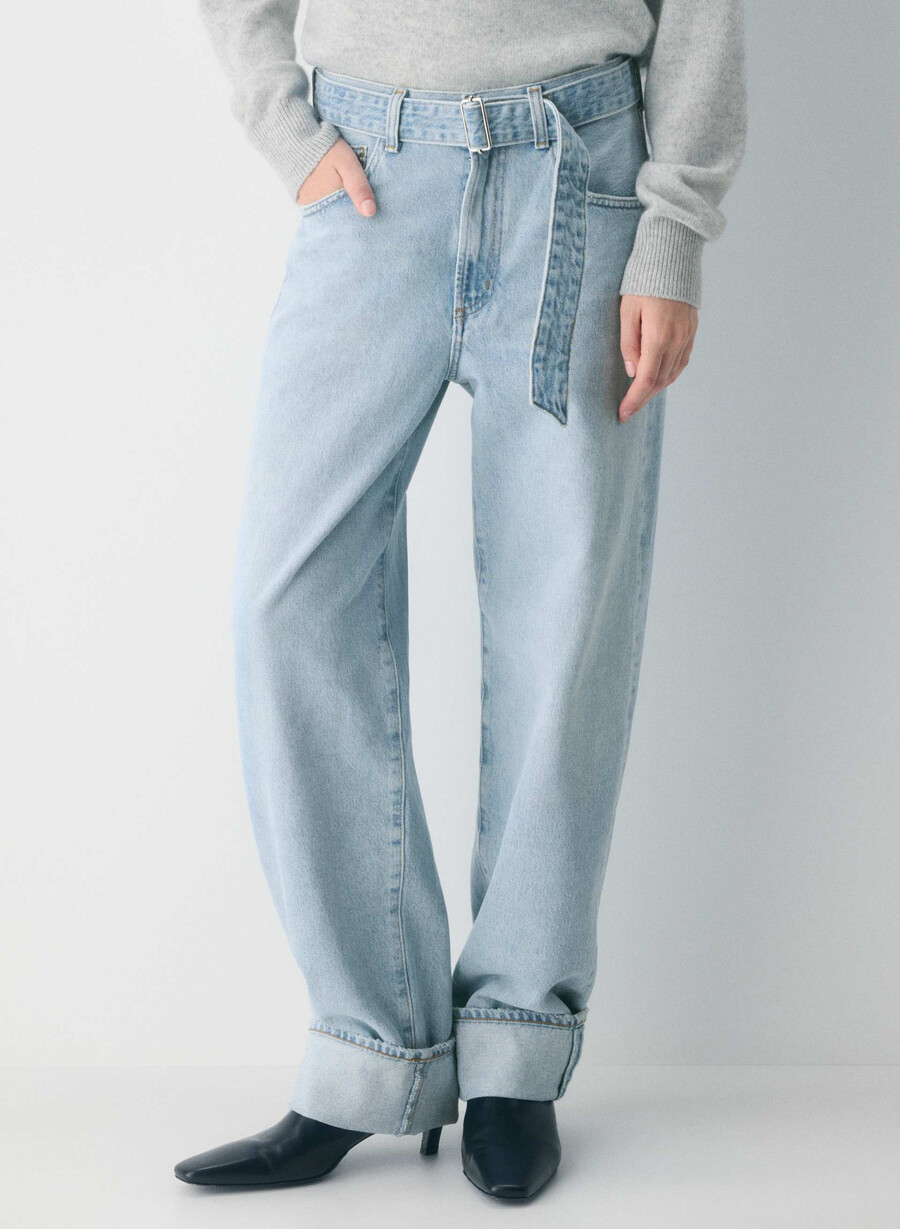 agolde cuffed tapered jean dew point