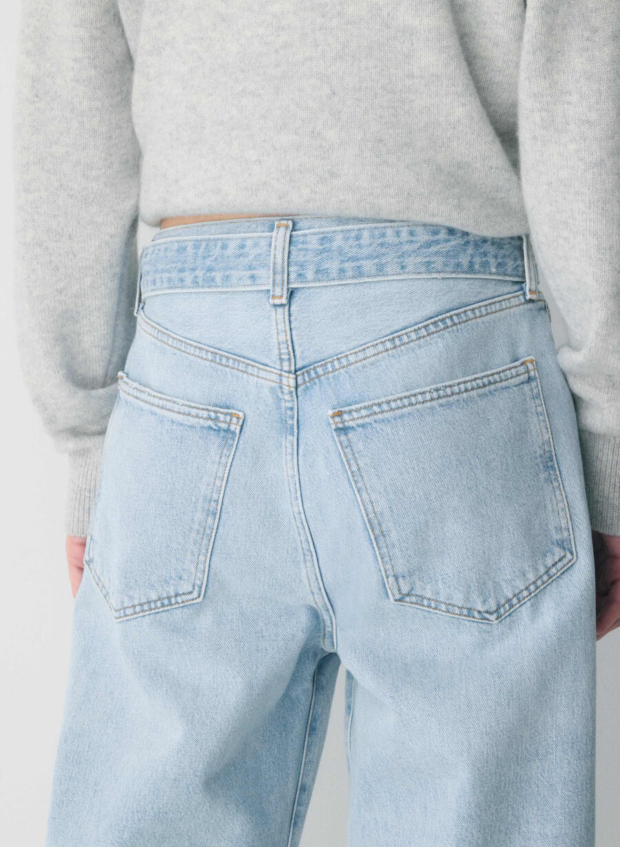 agolde cuffed tapered jean dew point