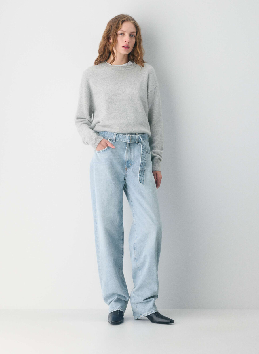 agolde cuffed tapered jean dew point
