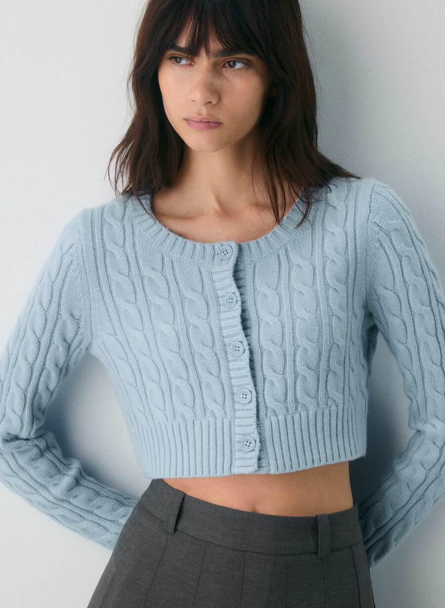 teacup cardigan dew blue