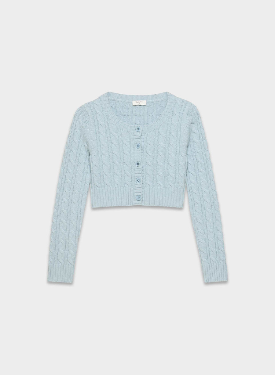 teacup cardigan dew blue