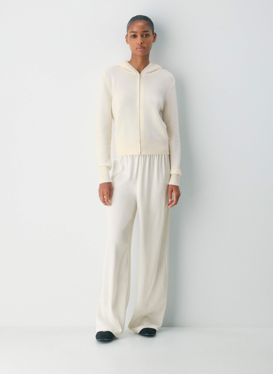 essential cashmere idyllic zip hoodie whisper whisper white