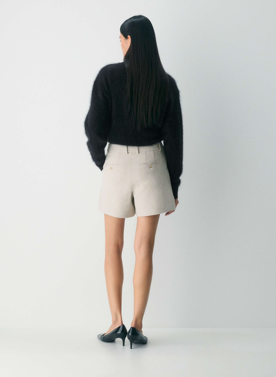 new agency mid-thigh shorts ljungfärgade matte pearl