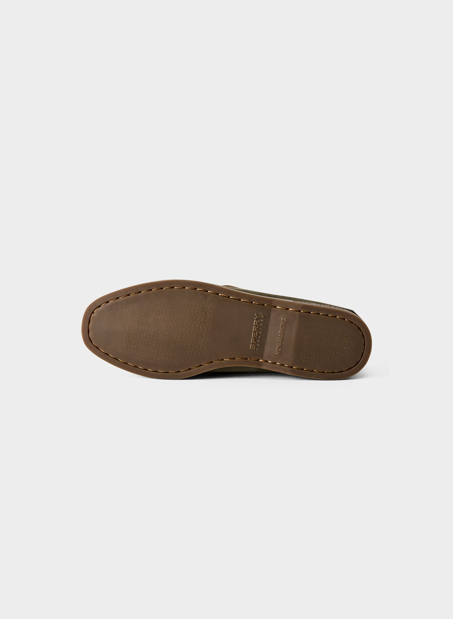 sperry x aritzia ao båtsko - nubuckläder dk willow green