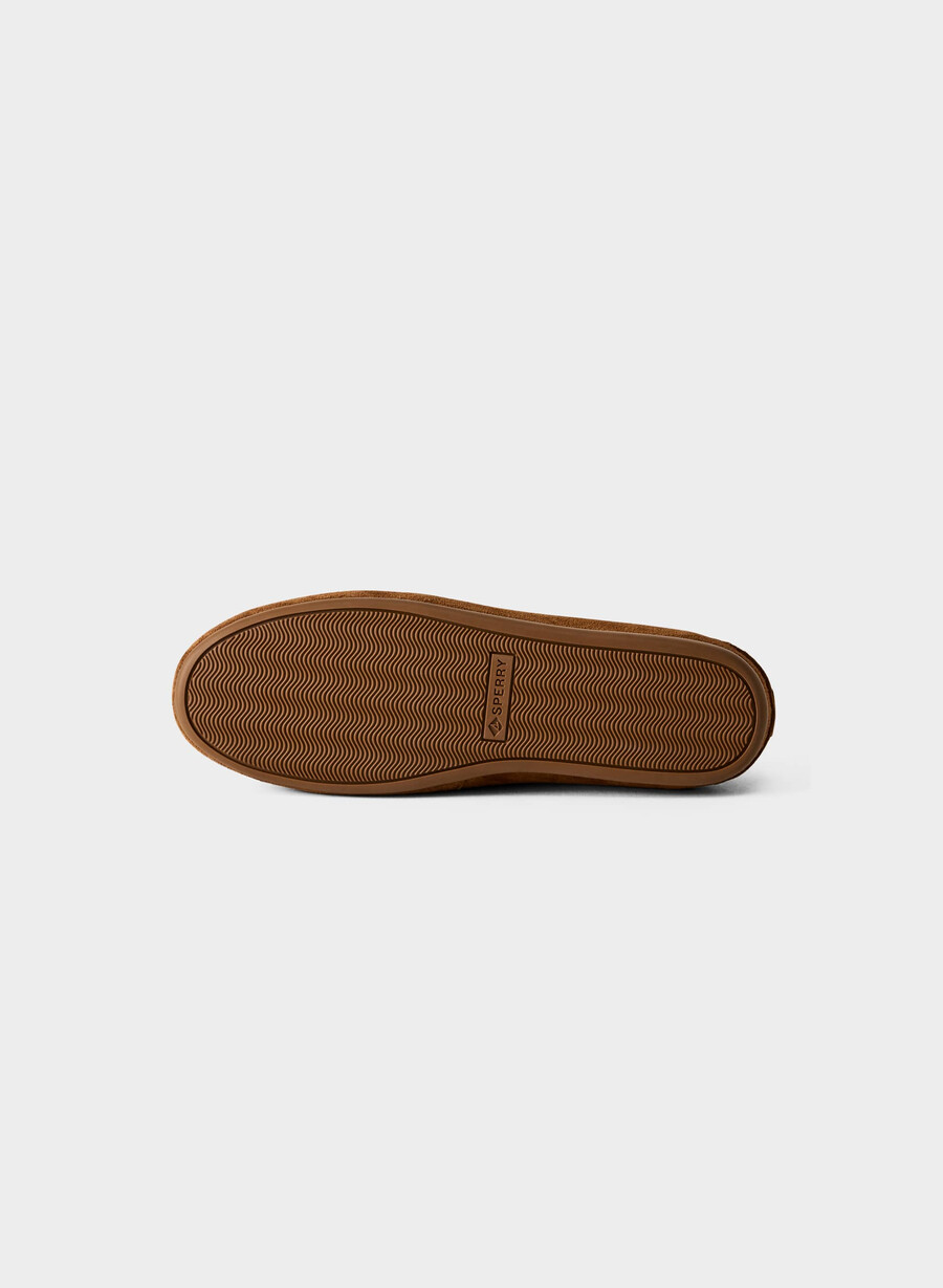 sperry x aritzia slim boat shoe - mocka läder chocladbrun