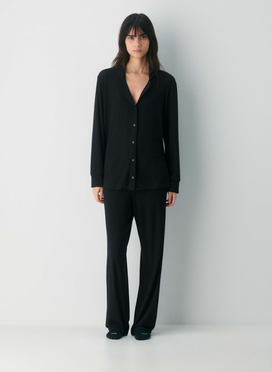 tomorrow pyjamas skjorta svart