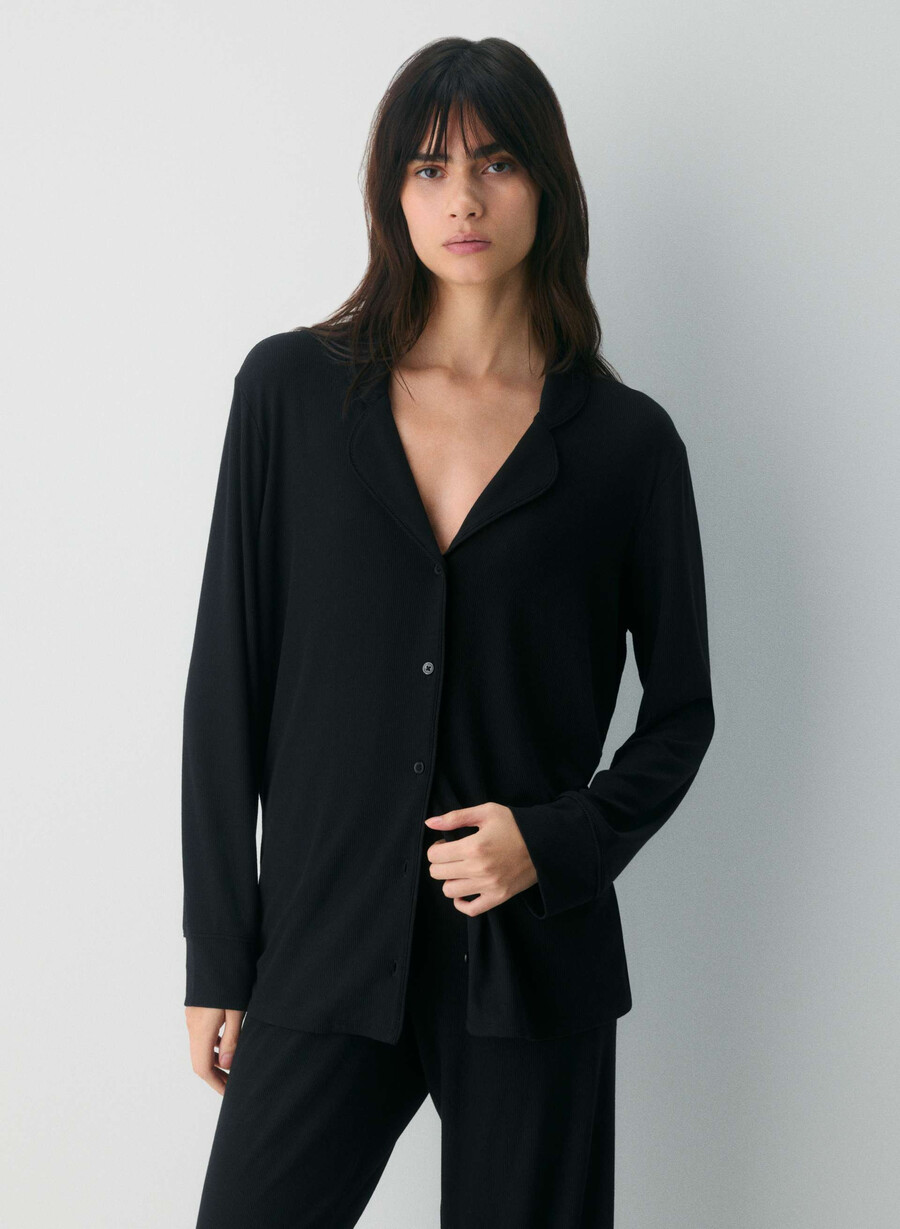 tomorrow pyjamas skjorta svart