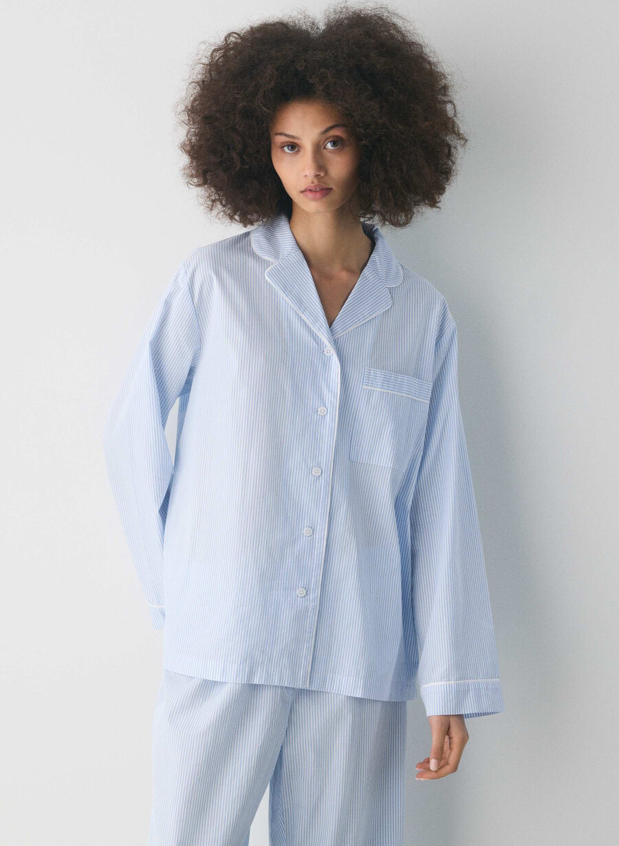 laze poplin pyjamasskjorta wlsn strÄng crfl svv