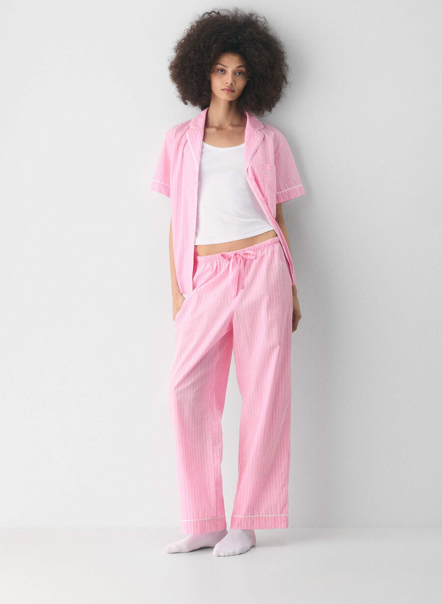 laze poplin pyjamasbyxa shlb strip cr bbt