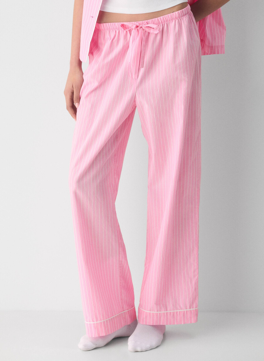 laze poplin pyjamasbyxa mtchl strpp jb pkbw