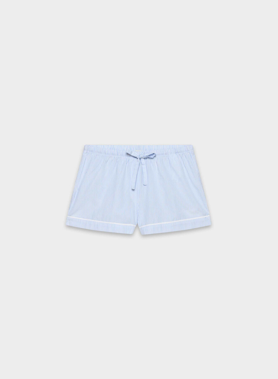 laze poplin pyjamas short wlsn strrp crfl svvit