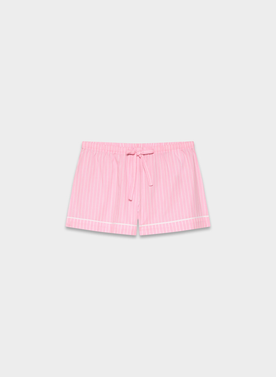 laze poplin pyjamas short mtchl strrp jb pkb white