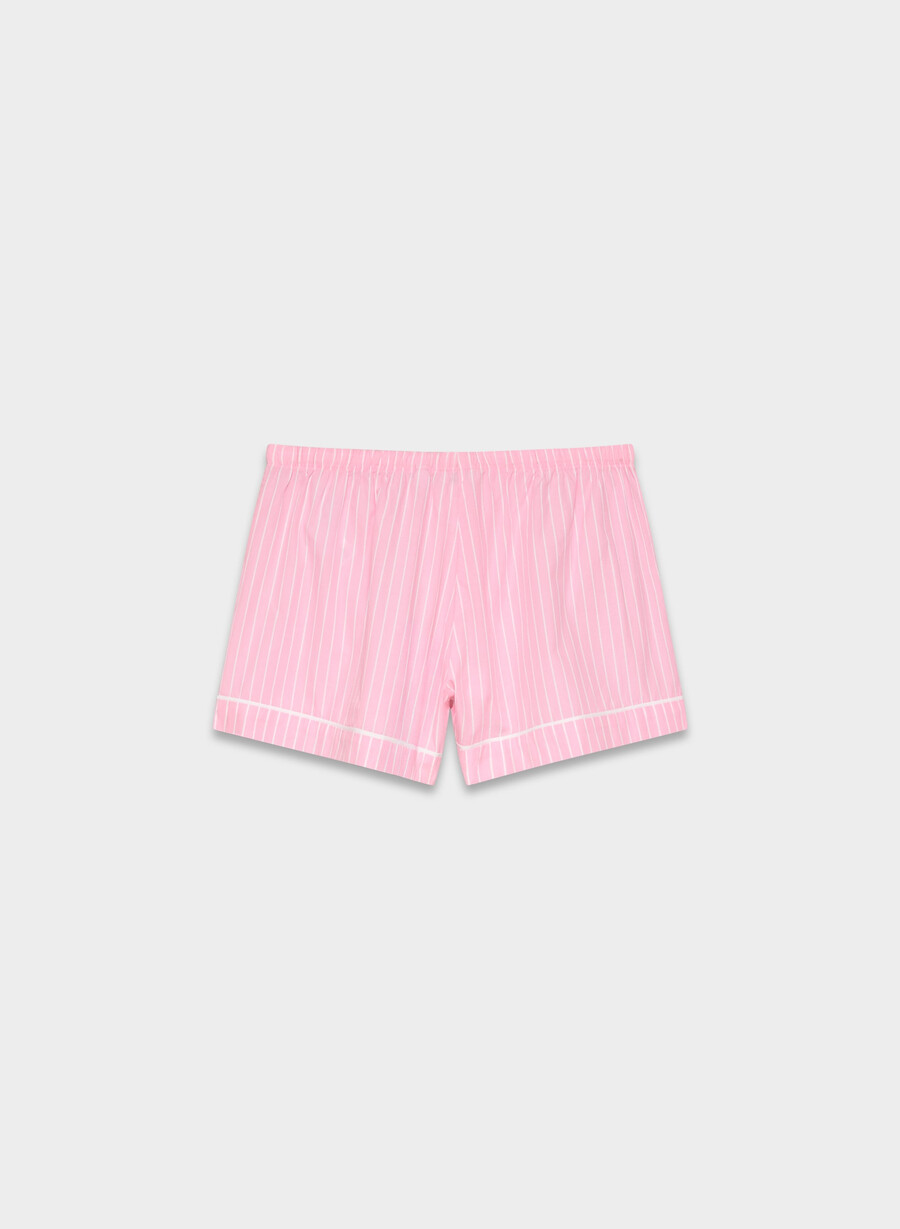 laze poplin pyjamas short mtchl strrp jb pkb white
