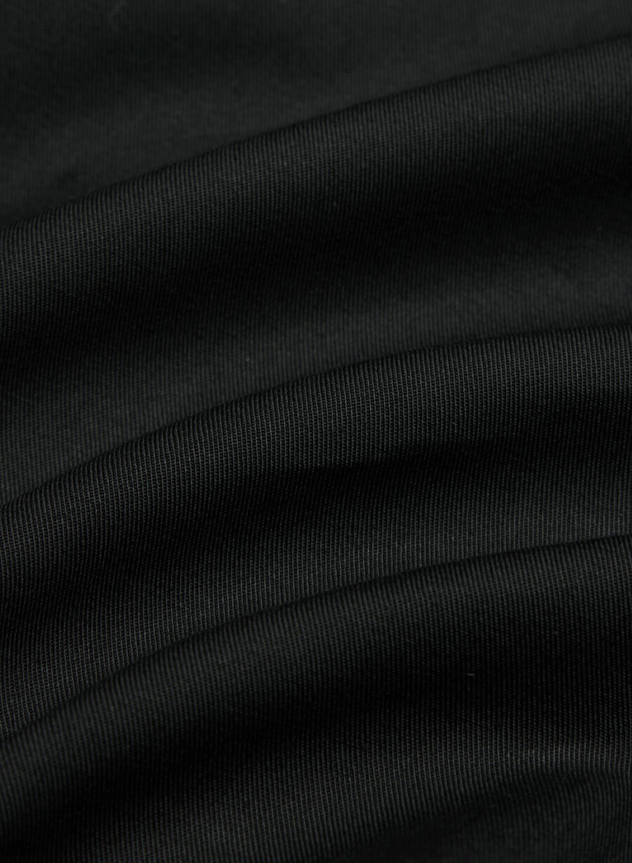 finch kort trench coat - city twill svart