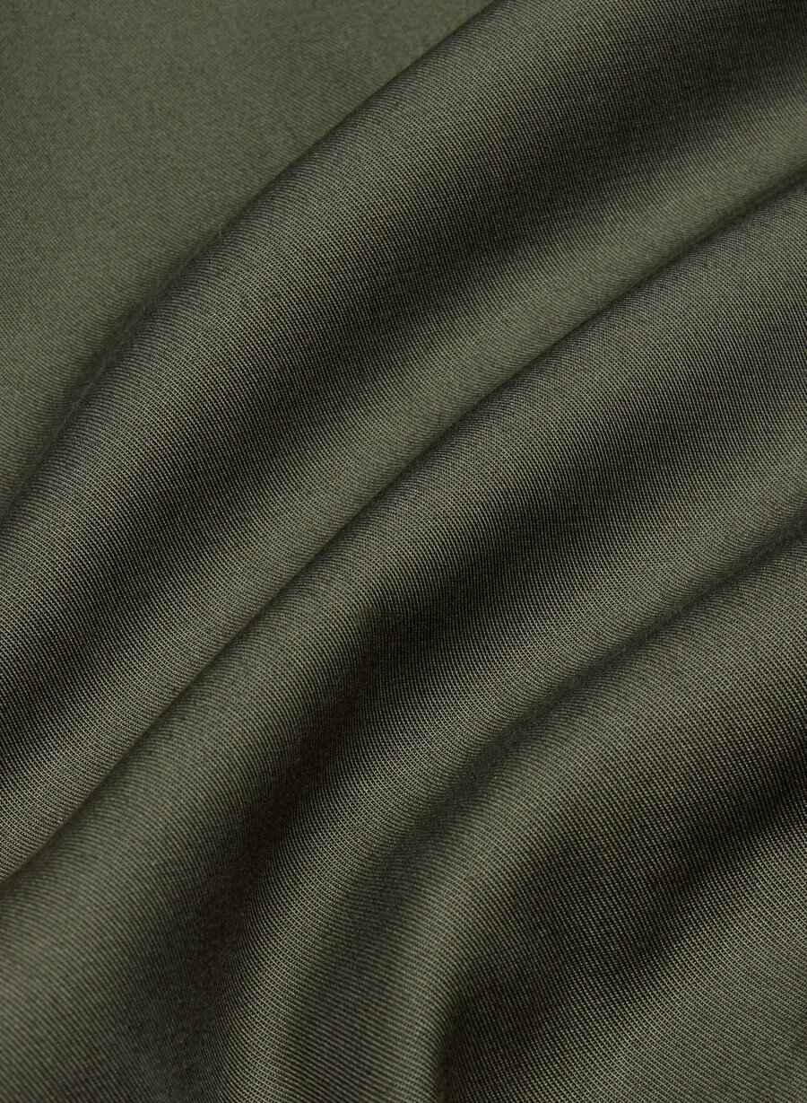 finch kort trench coat - city twill mÖrkoliv