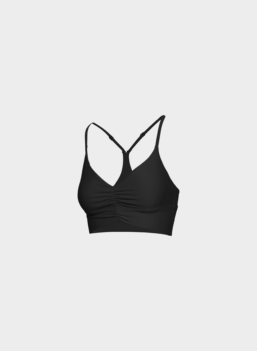 glotone lutande sport-bh svart