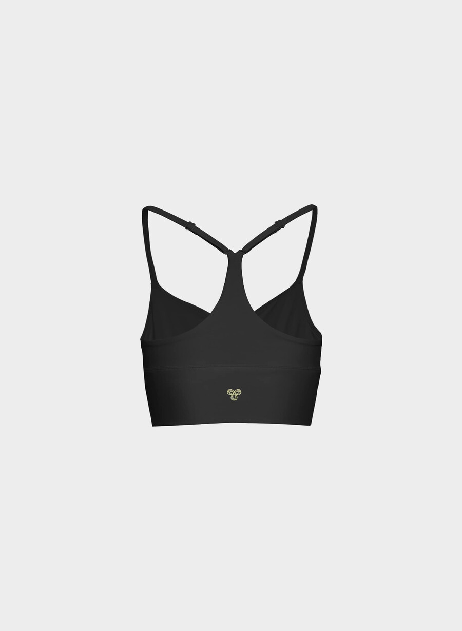 glotone lutande sport-bh svart