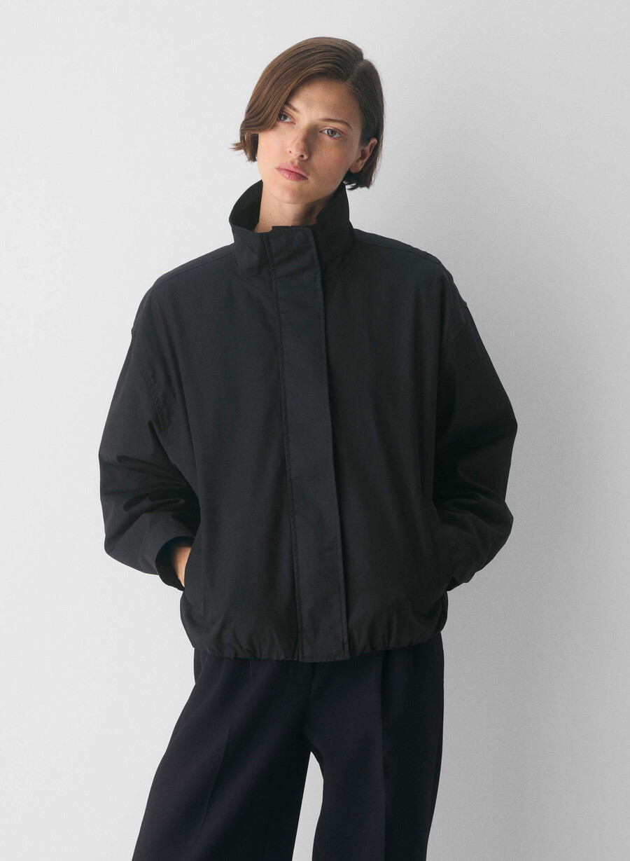 geneva-jackan - city twill svart