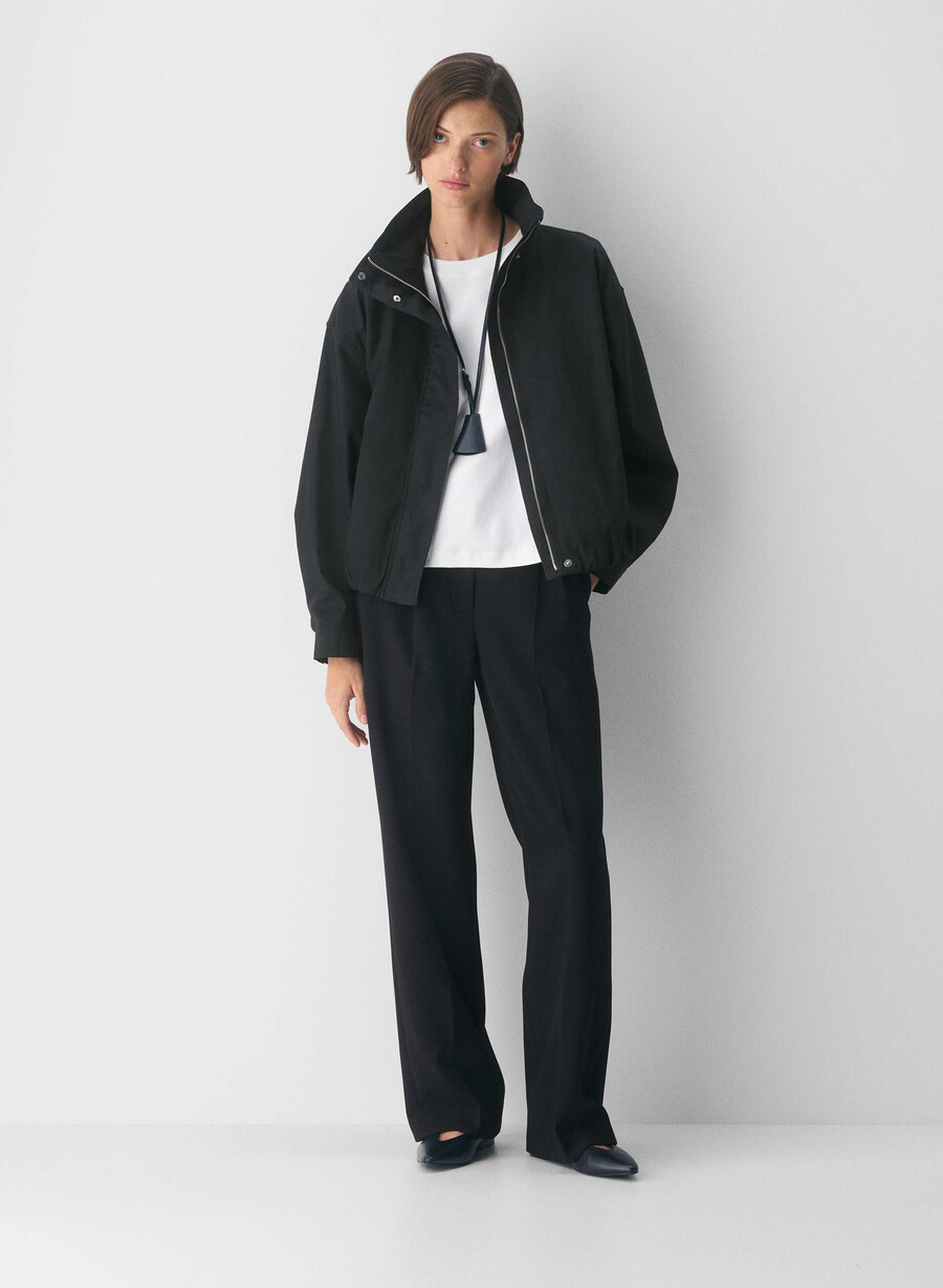 geneva-jackan - city twill svart