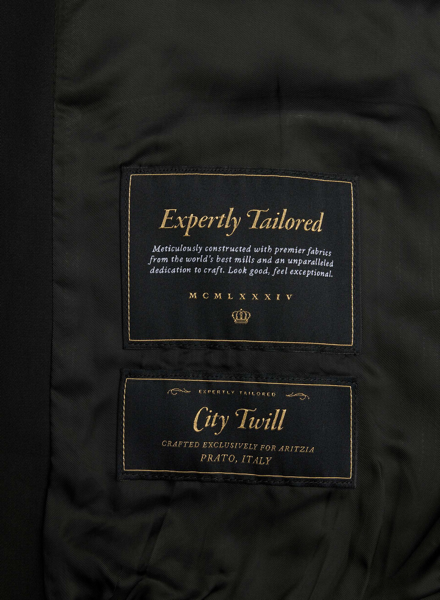 geneva-jackan - city twill svart