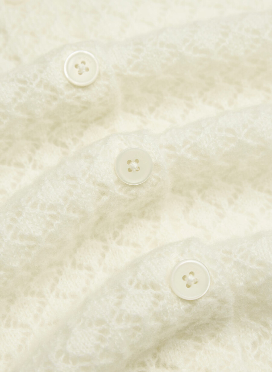 comma wool cashmere cardigan ljus bjÖrk