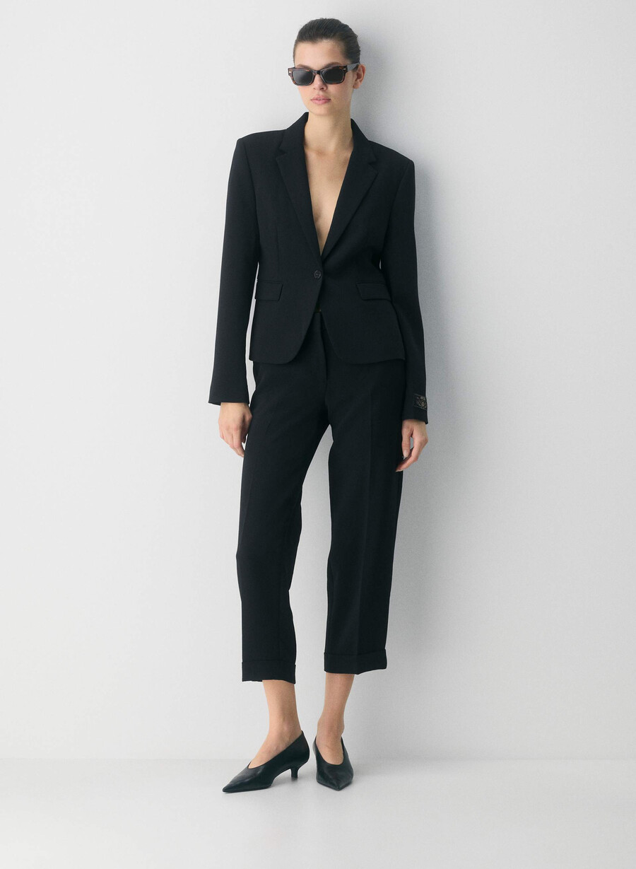 spire pant - crepette svart